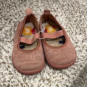 Zara Kids Dusty Pink Knit Flats